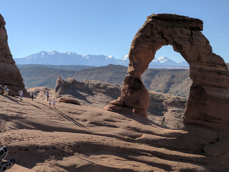 15 Delicate arch & mts.